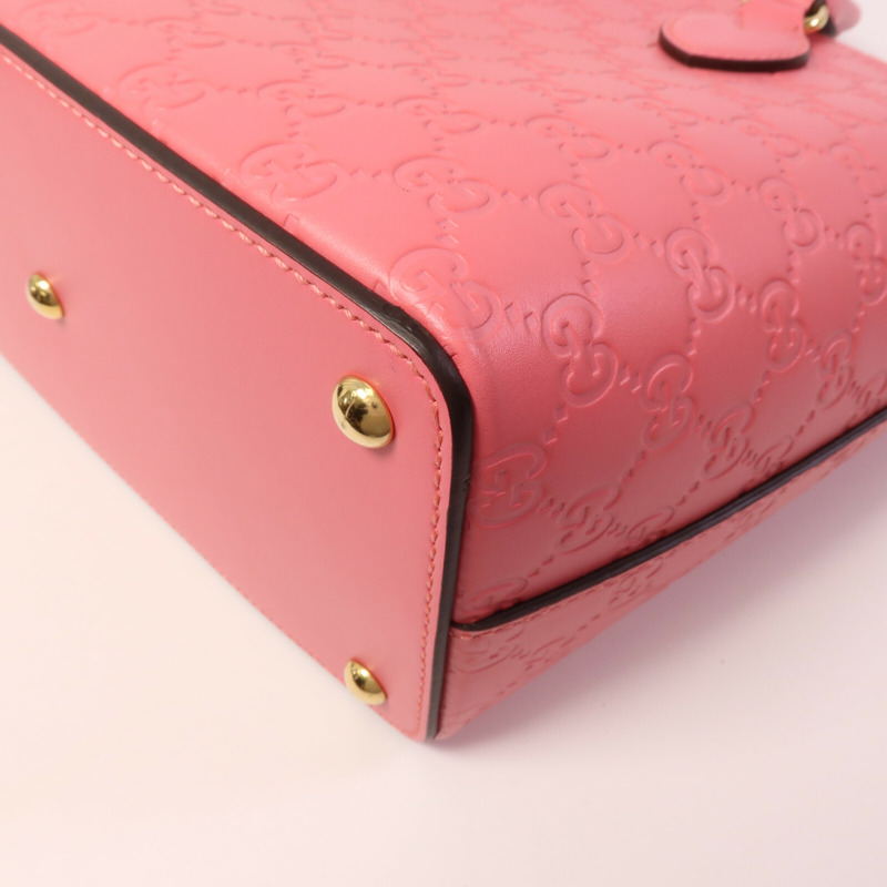 GUCCI 牛皮皮革Guccissima Small Bucket tote手挽肩背兩用袋-13