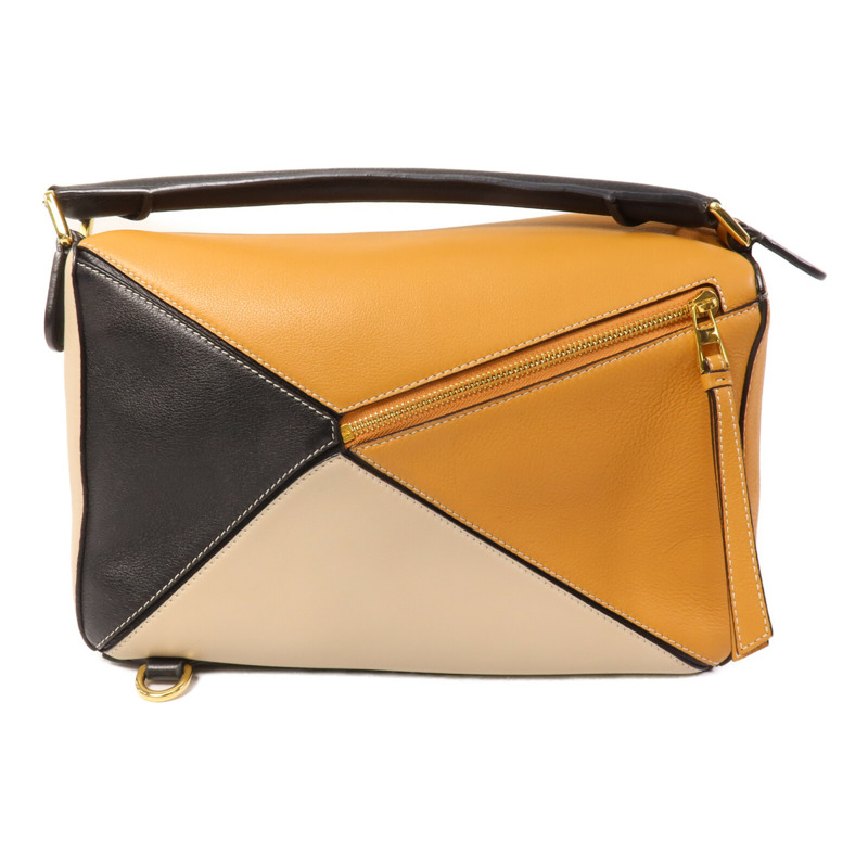 LOEWE 牛皮皮革Puzzle Medium手挽肩背兩用袋-2