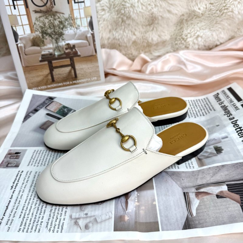 Gucci Princetown系列羊皮革拖鞋 37.5碼-1