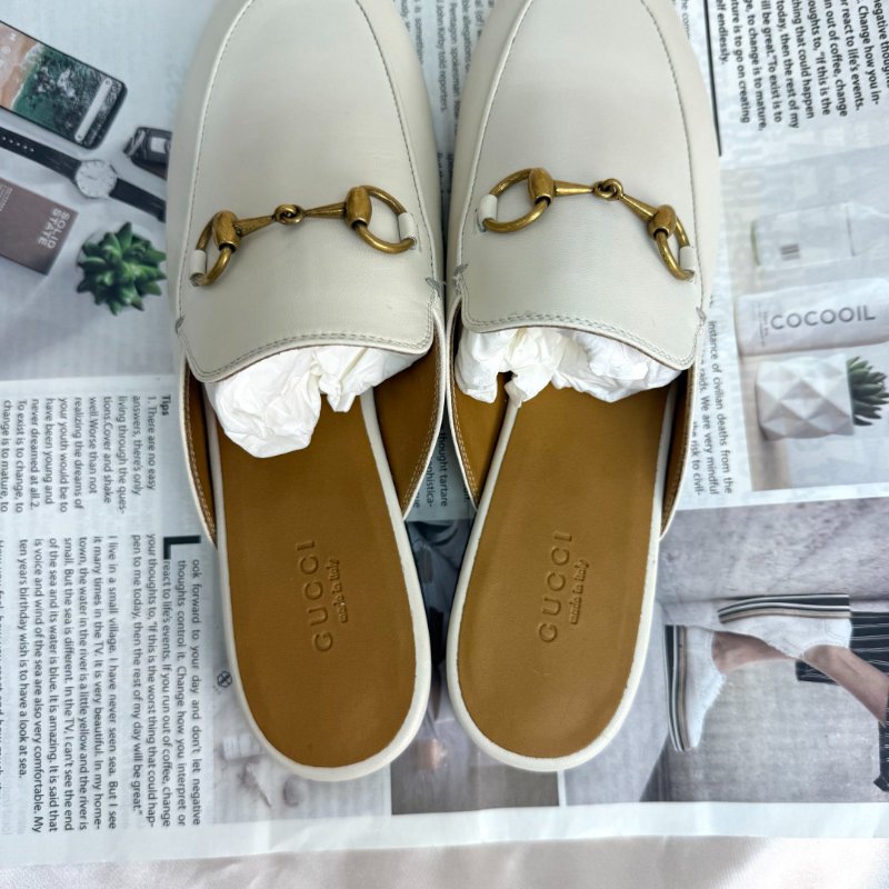 Gucci Princetown系列羊皮革拖鞋 37.5碼-3