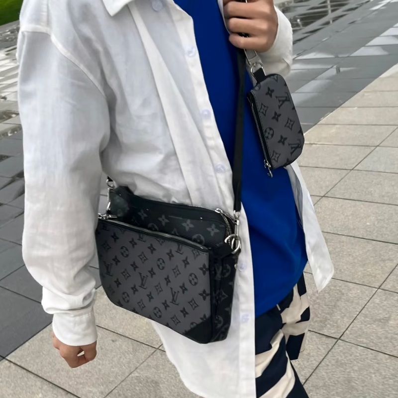LouisVuitton 路易威登 Trio黑武士三合一郵差包王鶴棣同款🥷-19