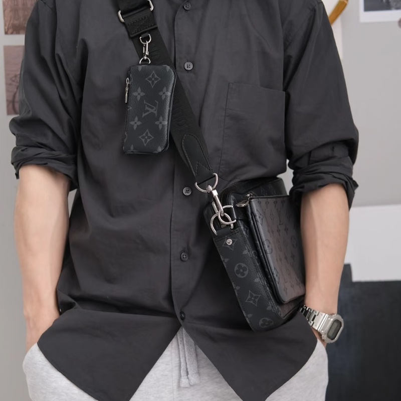 LouisVuitton 路易威登 Trio黑武士三合一郵差包王鶴棣同款🥷-20