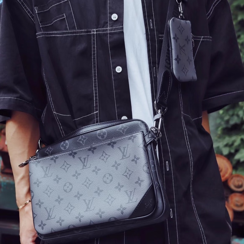 LouisVuitton 路易威登 Trio黑武士三合一郵差包王鶴棣同款🥷-21