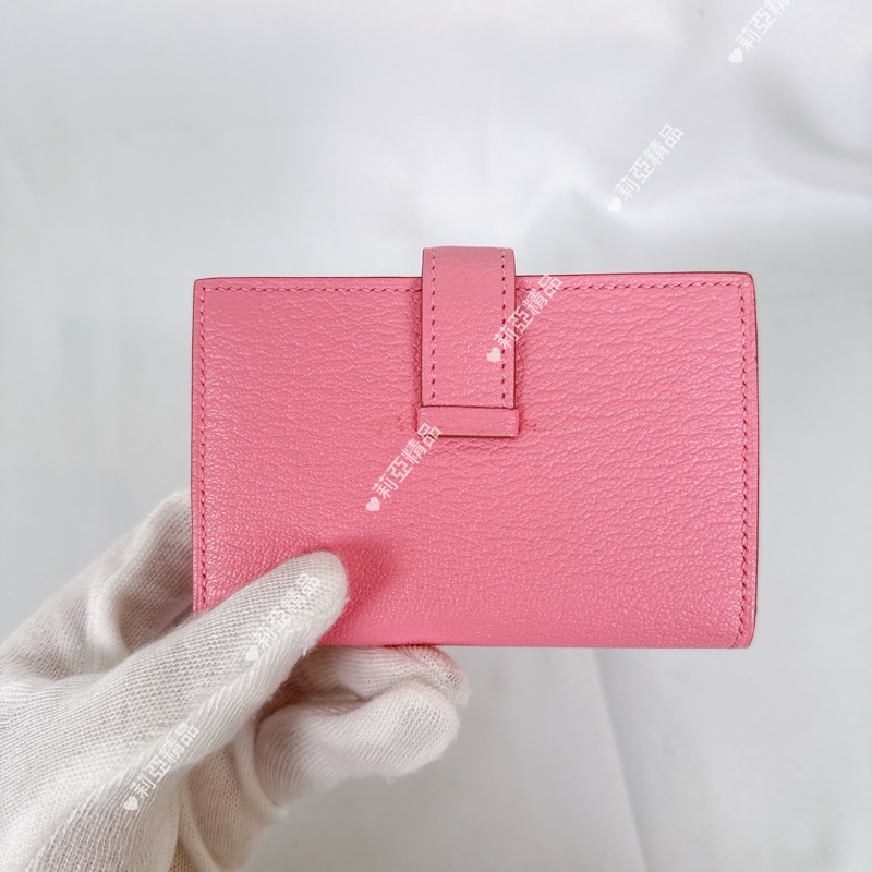 莉亞精品♡ Hermes Bearn 櫻花粉 二手美包-2
