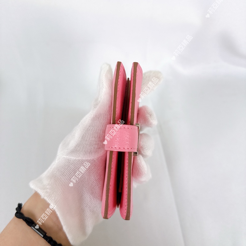 莉亞精品♡ Hermes Bearn 櫻花粉 二手美包-3