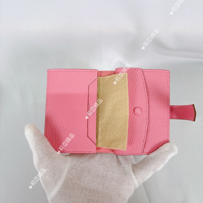 莉亞精品♡ Hermes Bearn 櫻花粉 二手美包-11