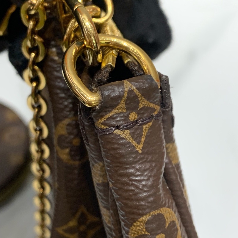 Lv/路易威登 21年芯片款經典老花 綠色肩帶 五合一單肩包-14