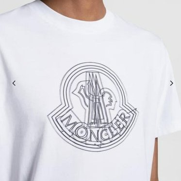 💎Han's house精品服飾💎 moncler LOGO 短 T 白 現貨 L~XL 原價11800-1