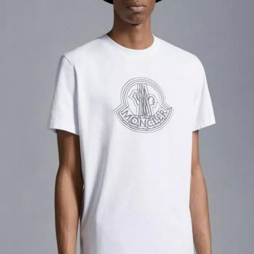 💎Han's house精品服飾💎 moncler LOGO 短 T 白 現貨 L~XL 原價11800-2
