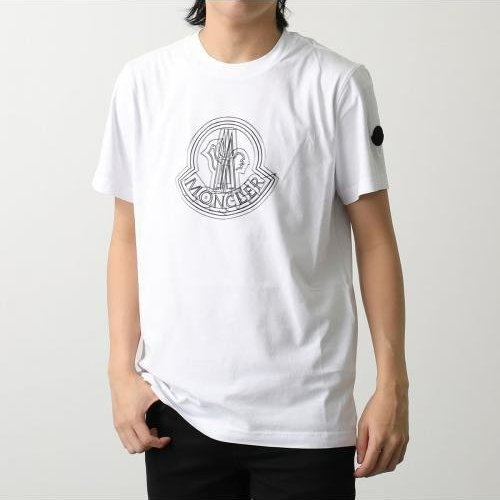 💎Han's house精品服飾💎 moncler LOGO 短 T 白 現貨 L~XL 原價11800-7