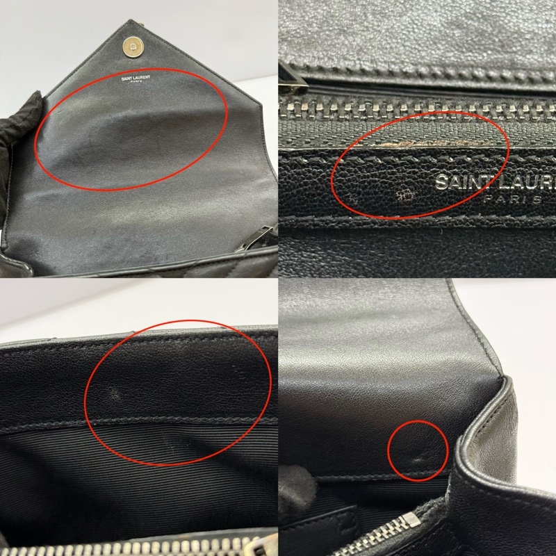 YSL 聖羅蘭 黑色COLLEGE 手提斜背2WAY包 392737-7