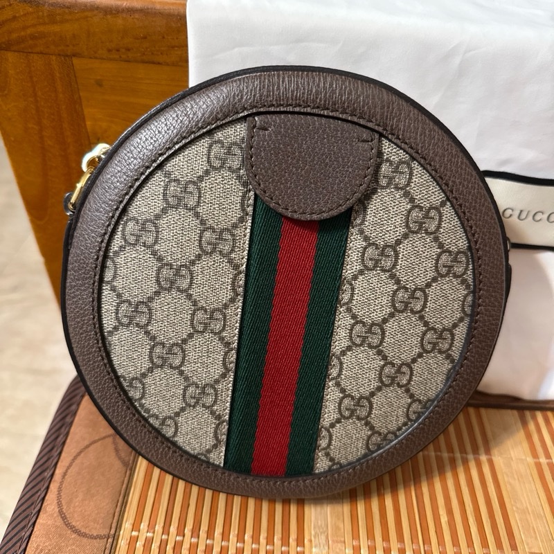 Gucci Ophidia 系列圓形肩背包(mini round bag)-2