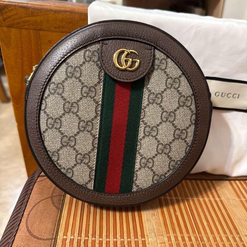 Gucci Ophidia 系列圓形肩背包(mini round bag)-7