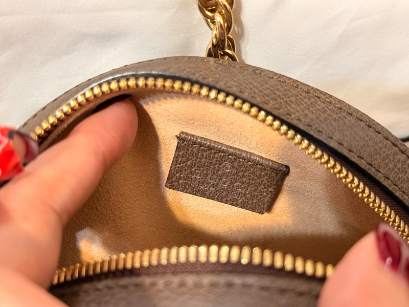 Gucci Ophidia 系列圓形肩背包(mini round bag)-11