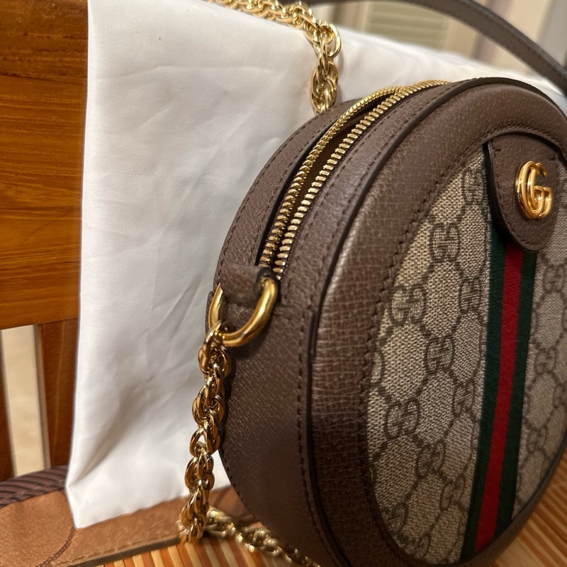 Gucci Ophidia 系列圓形肩背包(mini round bag)-13