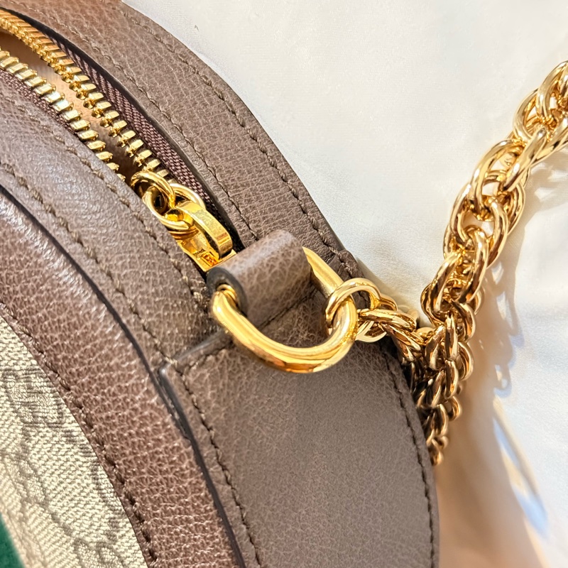 Gucci Ophidia 系列圓形肩背包(mini round bag)-14