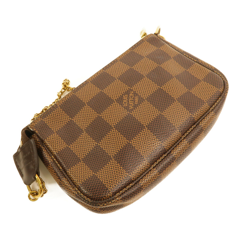 LOUIS VUITTON Damier Mini Pochette Accessoires手挽袋-5