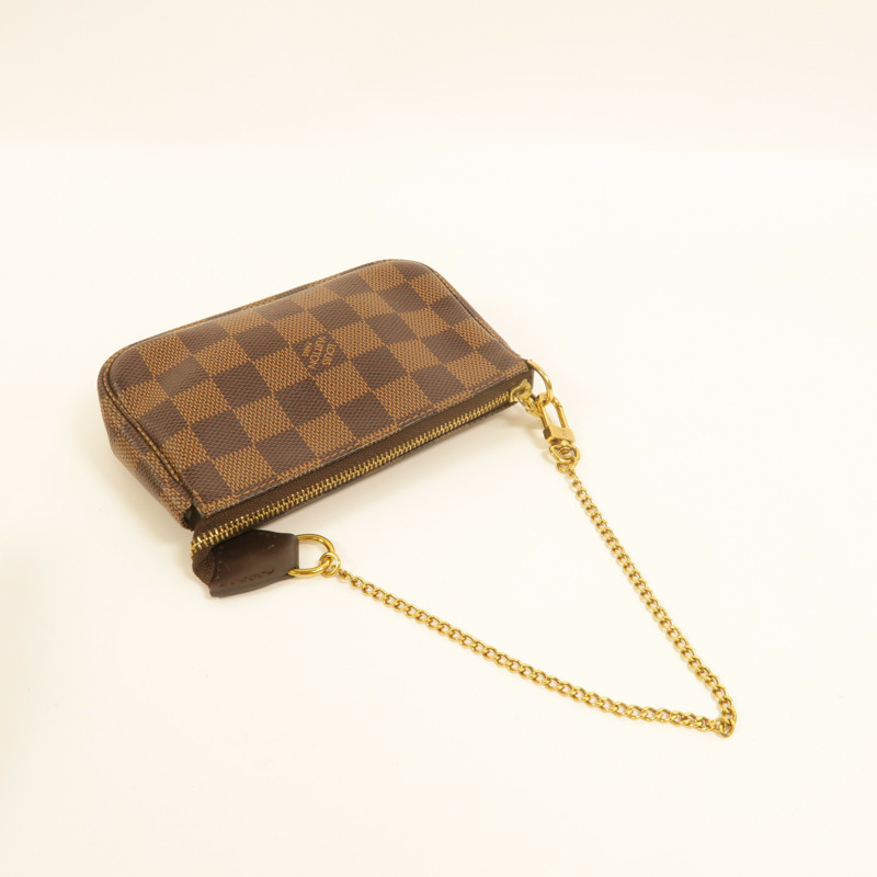 LOUIS VUITTON Damier Mini Pochette Accessoires手挽袋-8