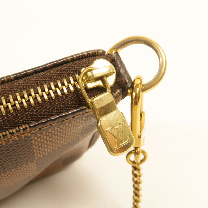 LOUIS VUITTON Damier Mini Pochette Accessoires手挽袋-14