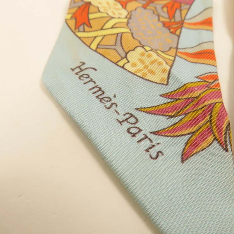 HERMES 絲質Twilly絲巾-4
