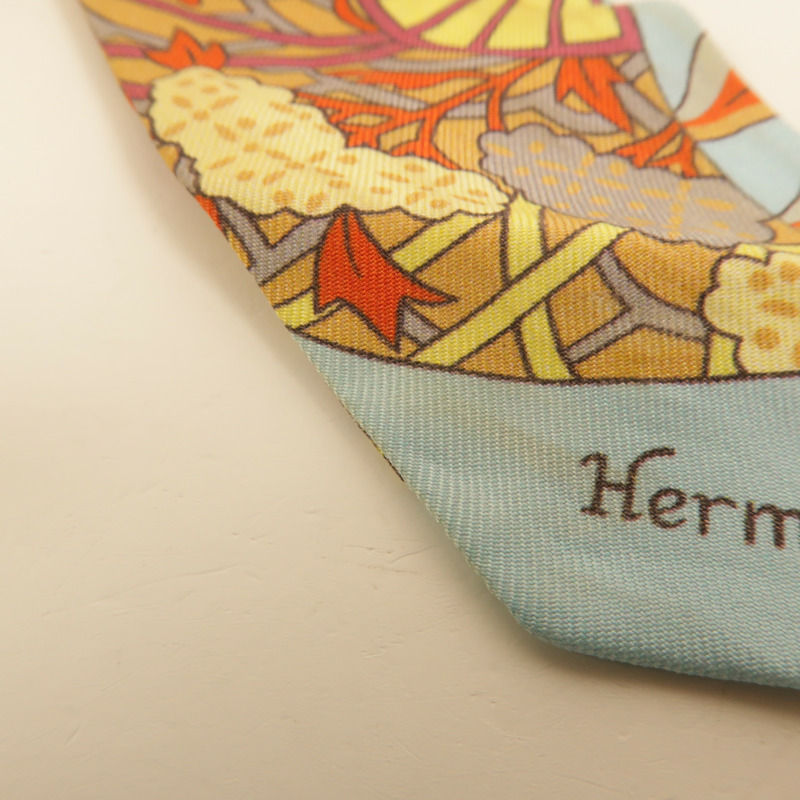 HERMES 絲質Twilly絲巾-9
