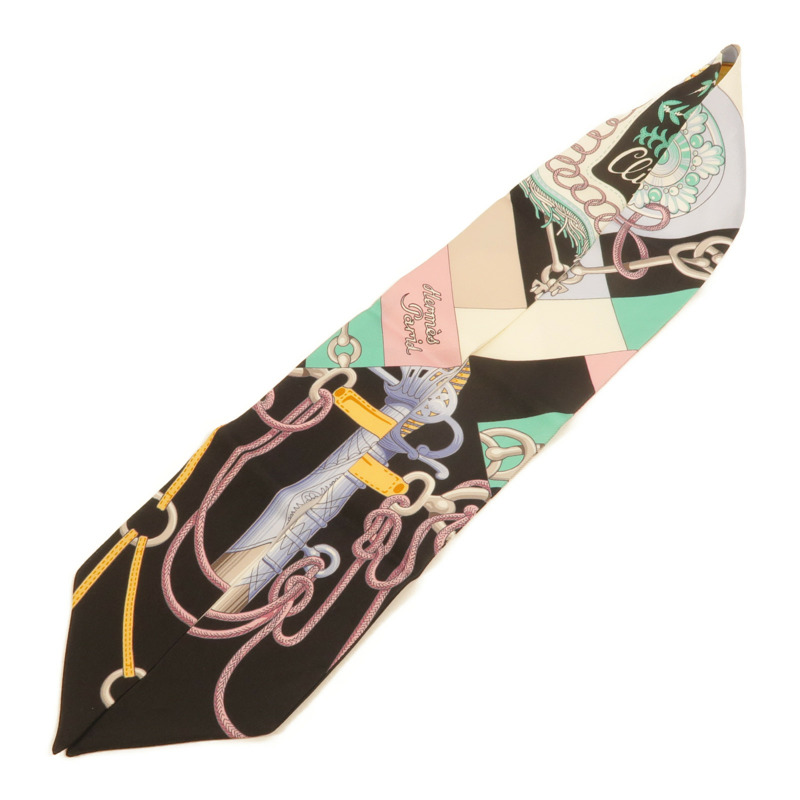 HERMES 絲質Twilly絲巾-3