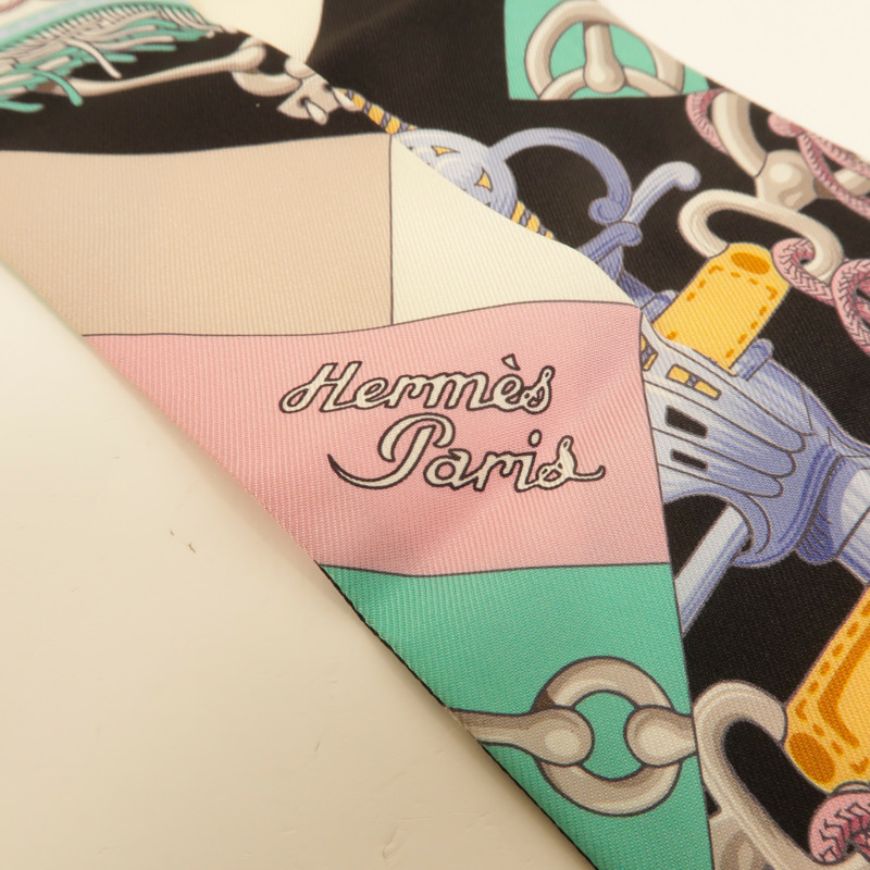 HERMES 絲質Twilly絲巾-4