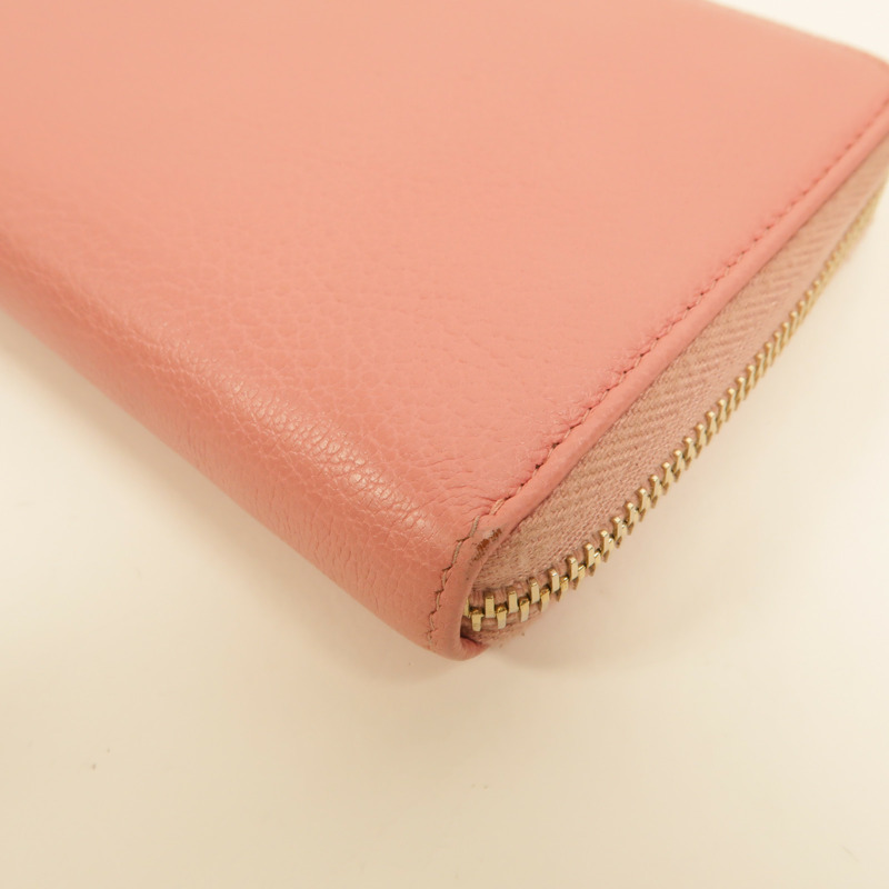 CHANEL 牛皮皮革Lucky Flower Zip Wallet長錢包-9