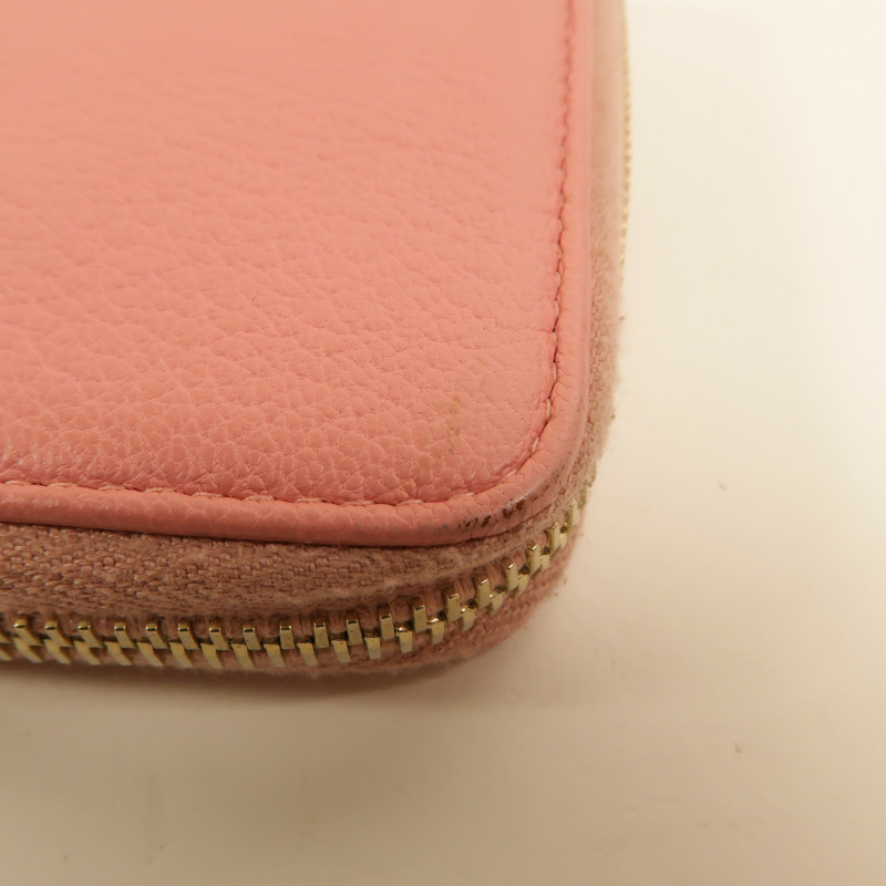 CHANEL 牛皮皮革Lucky Flower Zip Wallet長錢包-14