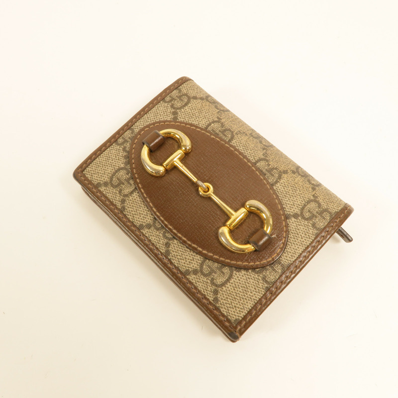 GUCCI 塗層帆布Horsebit 1955錢包-8