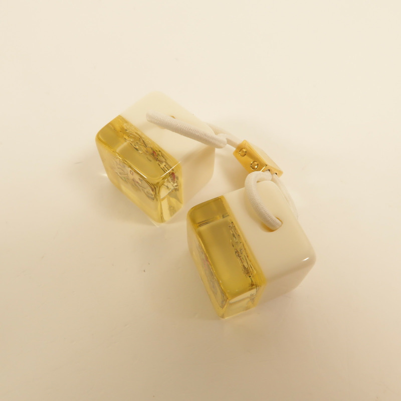 LOUIS VUITTON PVC Hair Cubes髮帶-9