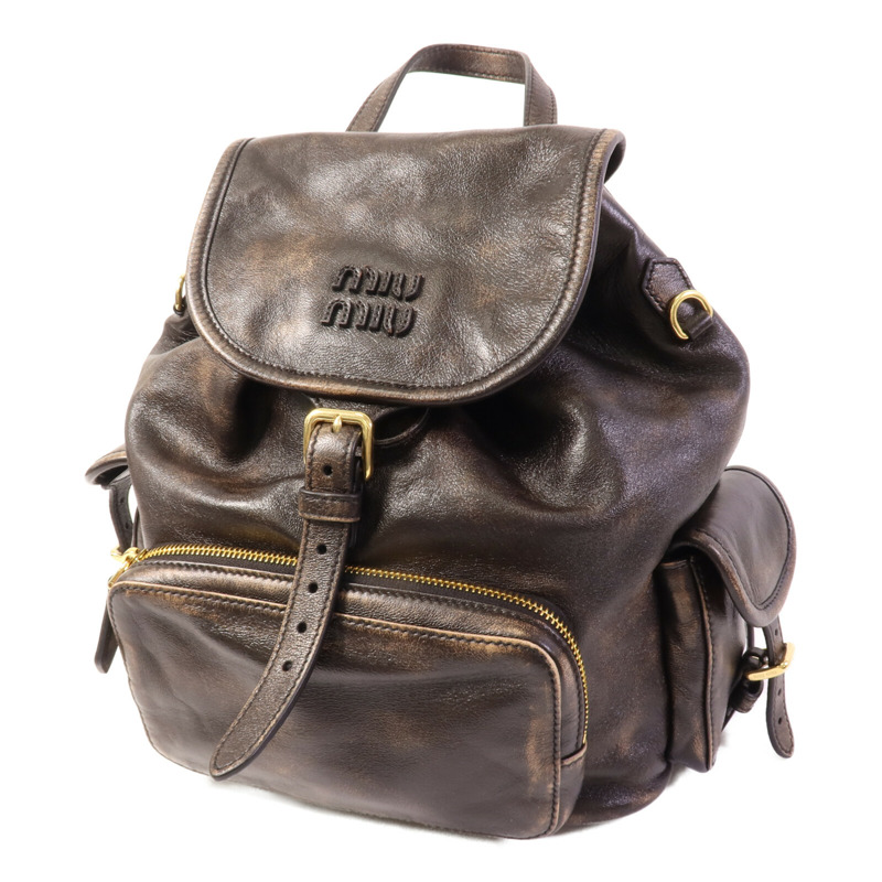 Miu Miu 羊皮皮革Backpack肩背袋-2
