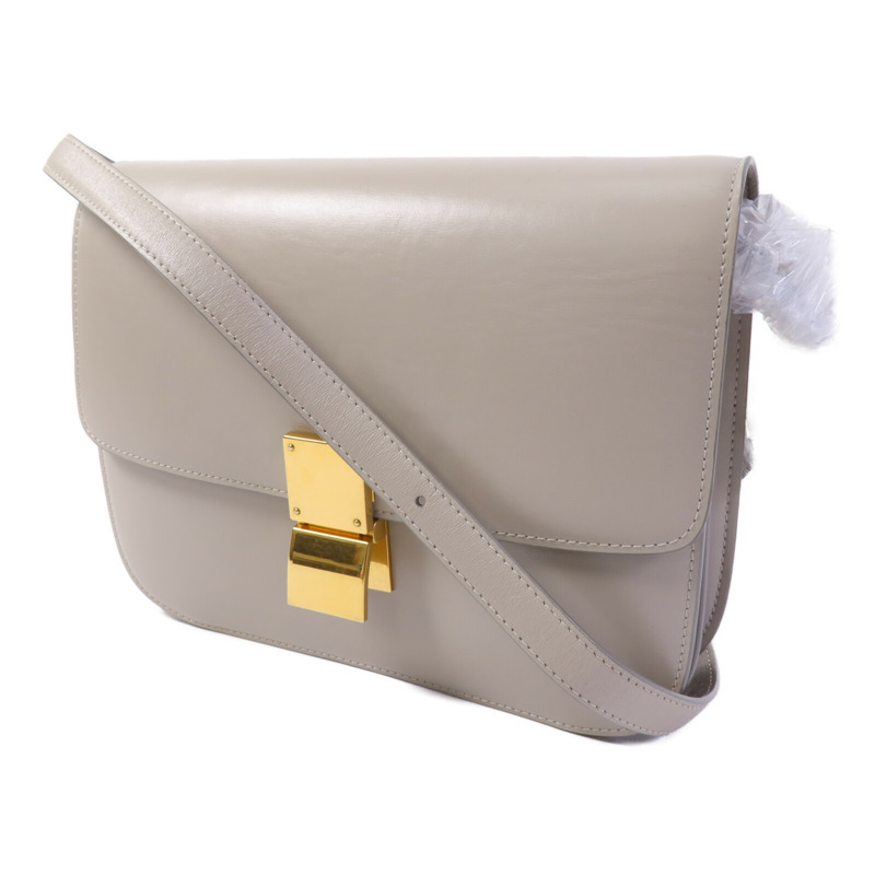 CELINE 牛皮皮革Box Medium肩背袋-2