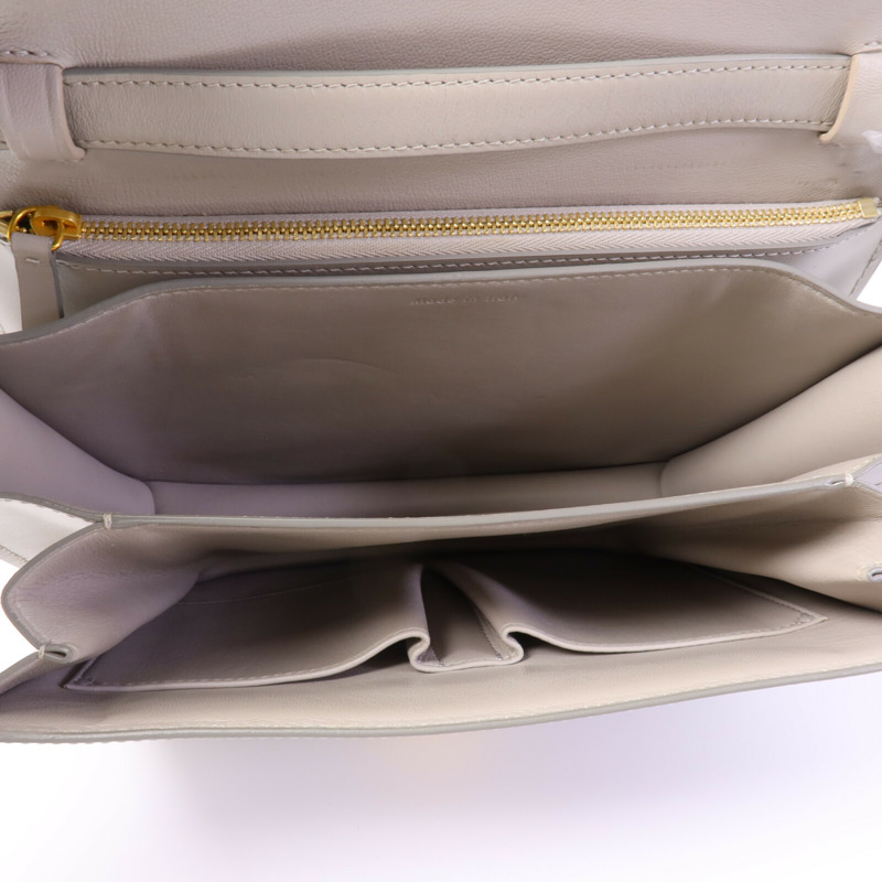 CELINE 牛皮皮革Box Medium肩背袋-4