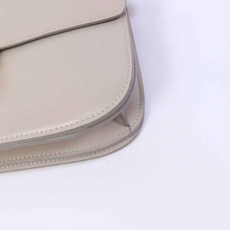 CELINE 牛皮皮革Box Medium肩背袋-9