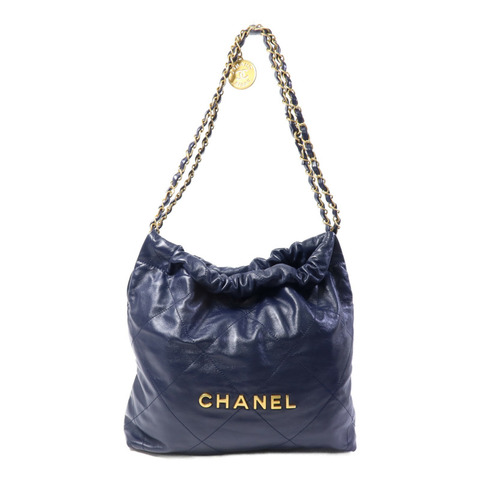 CHANEL 牛皮皮革C22 Medium鏈帶肩背袋