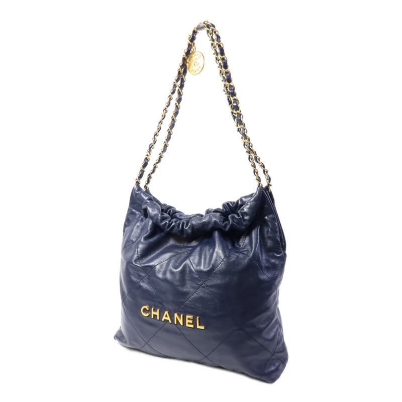 CHANEL 牛皮皮革C22 Medium鏈帶肩背袋-2