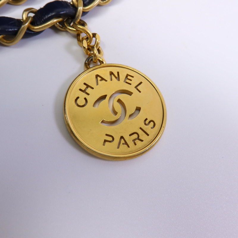 CHANEL 牛皮皮革C22 Medium鏈帶肩背袋-6