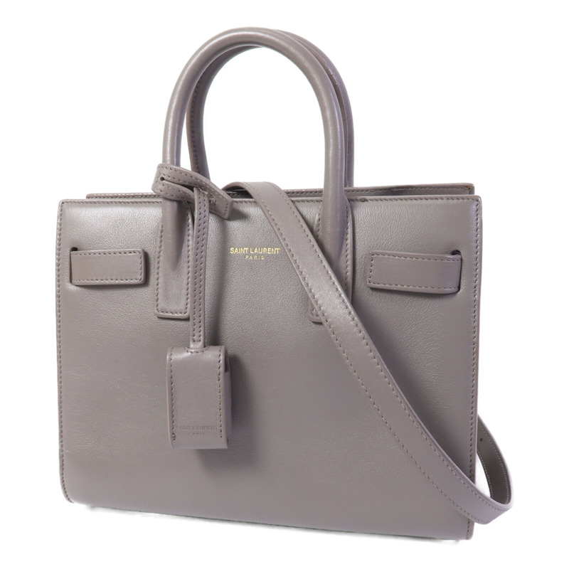 YVES SAINT LAURENT 牛皮皮革Sac De Jour手挽肩背兩用袋-2