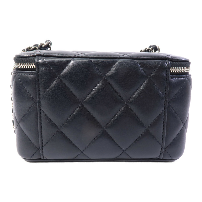 CHANEL 羊皮皮革Vanity Case鏈帶肩背袋-2