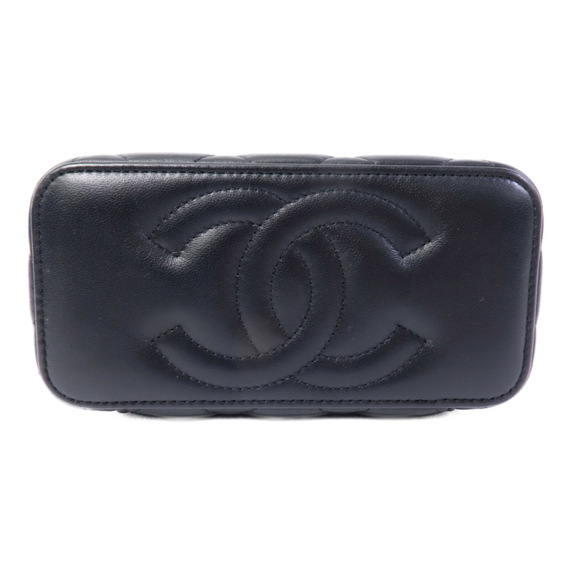 CHANEL 羊皮皮革Vanity Case鏈帶肩背袋-3