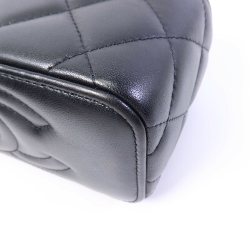 CHANEL 羊皮皮革Vanity Case鏈帶肩背袋-10