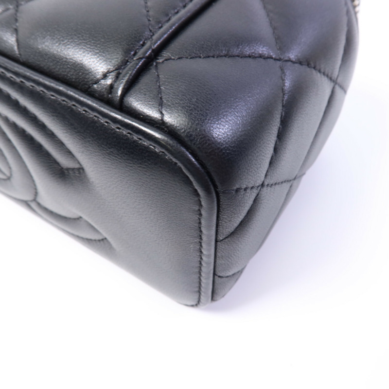 CHANEL 羊皮皮革Vanity Case鏈帶肩背袋-12