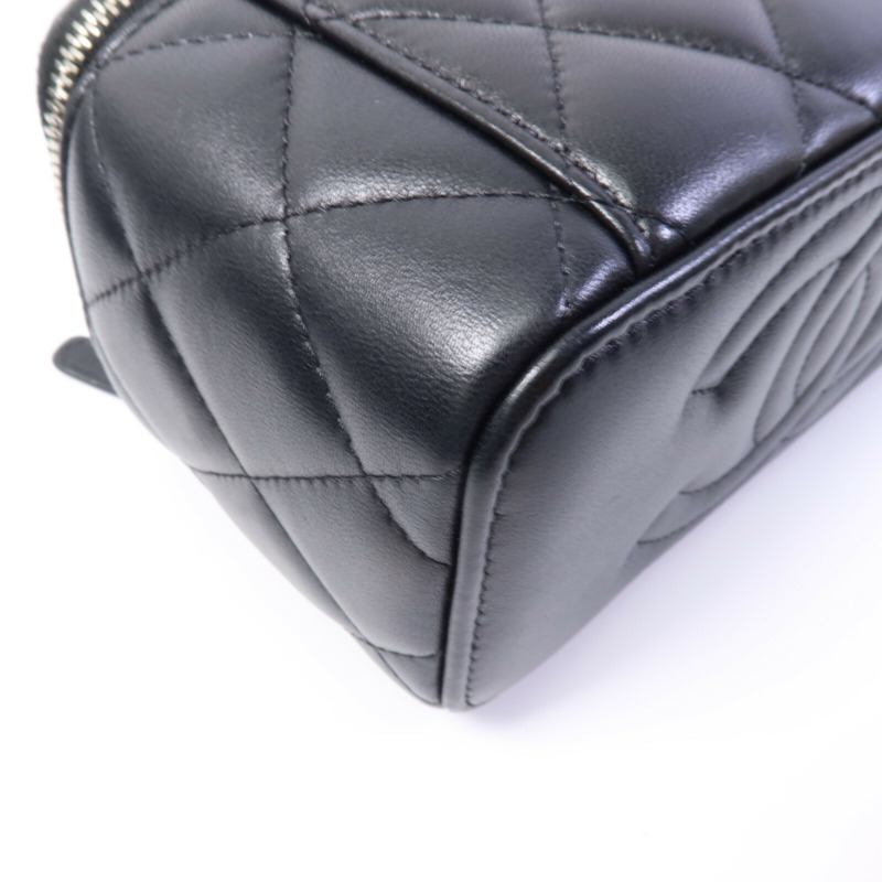 CHANEL 羊皮皮革Vanity Case鏈帶肩背袋-13