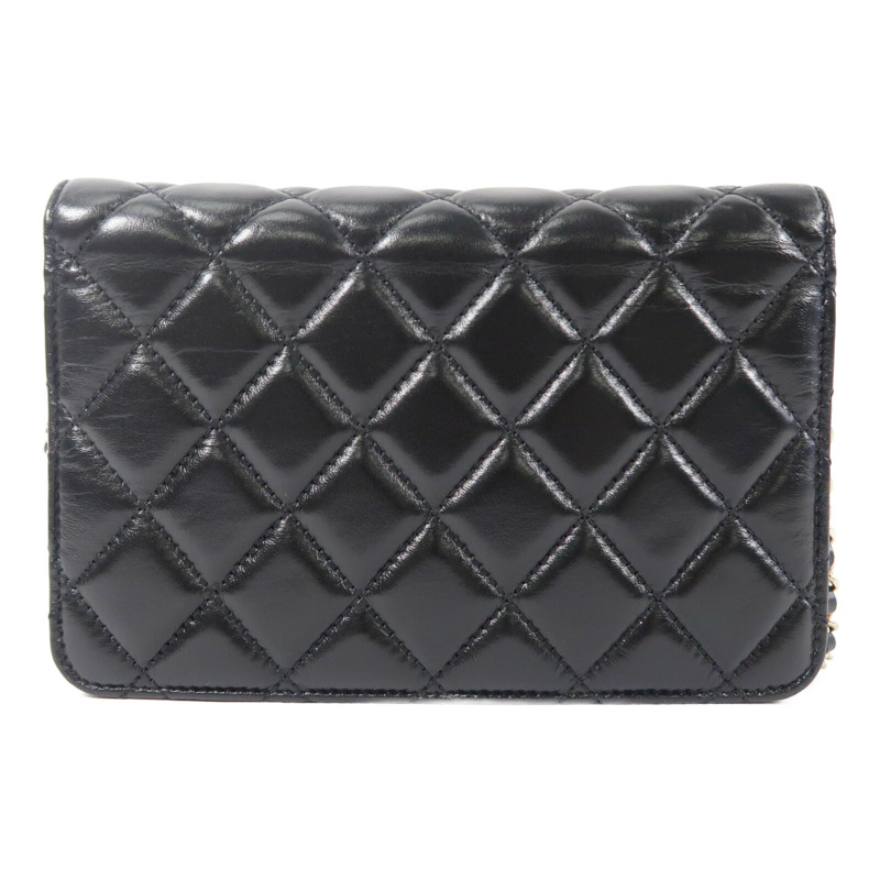 CHANEL 羊皮皮革WOC Wallet On Chain鏈帶肩背袋-1