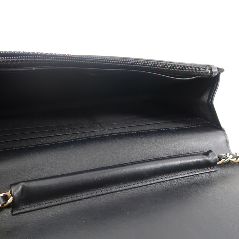 CHANEL 羊皮皮革WOC Wallet On Chain鏈帶肩背袋-4