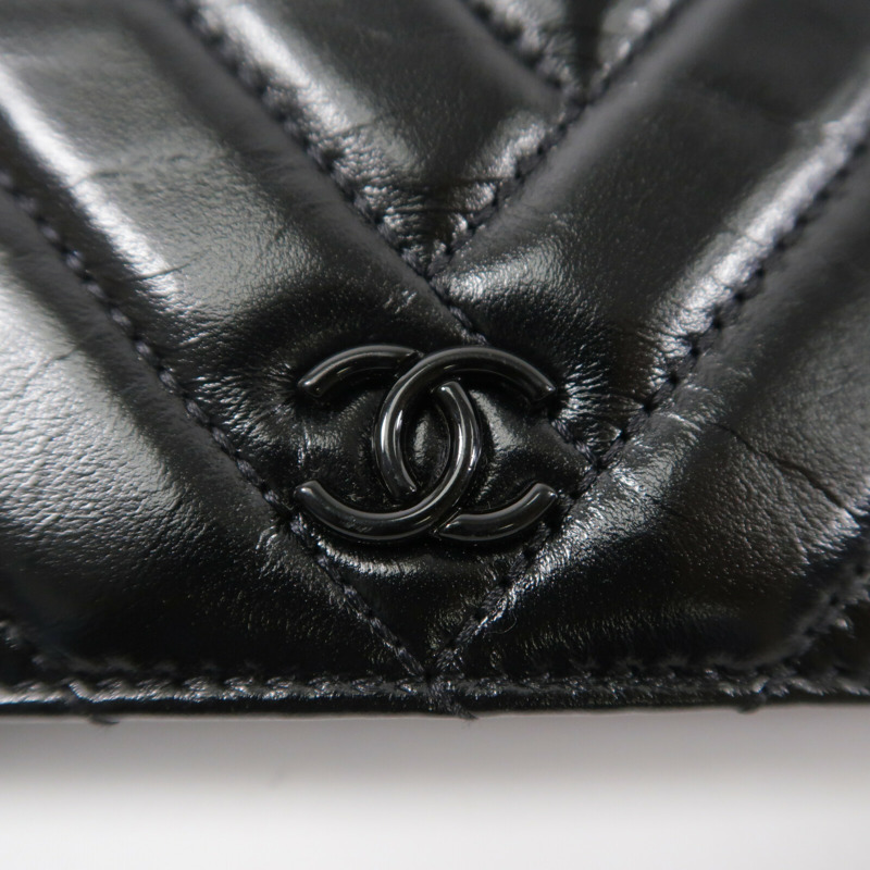 CHANEL 羊皮皮革WOC Wallet On Chain鏈帶肩背袋-5