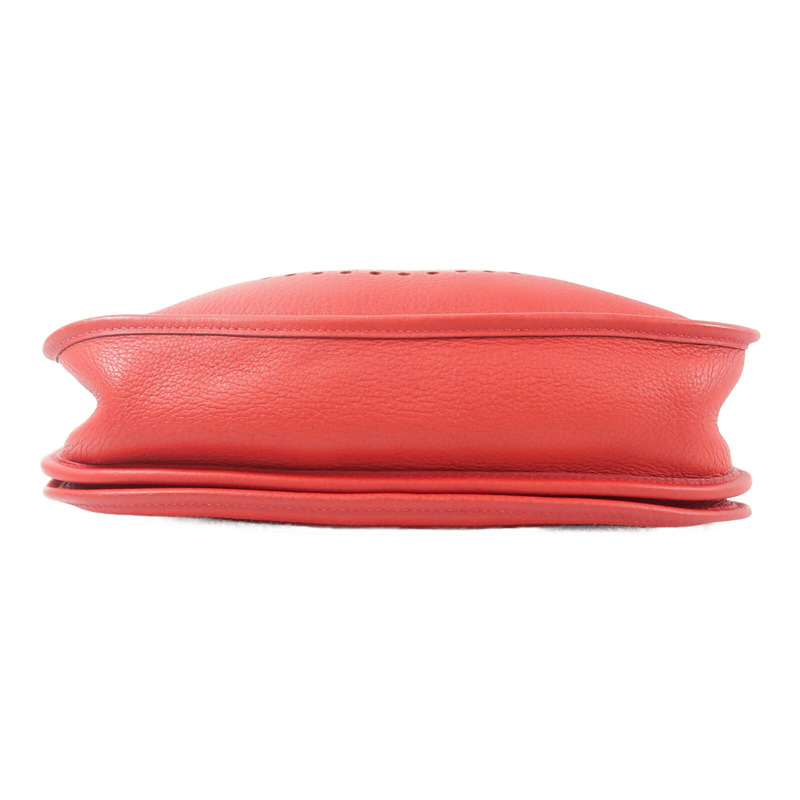 HERMES Clemence皮革Evelyne PM肩背袋Rouge Casaque-3