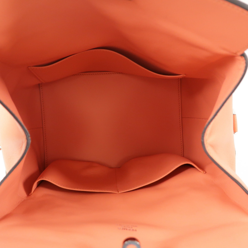 HERMES Evercolor皮革Toolbox 20手挽肩背兩用袋Crevette-4