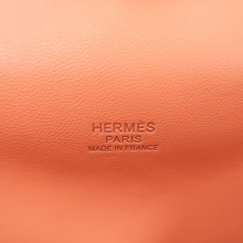 HERMES Evercolor皮革Toolbox 20手挽肩背兩用袋Crevette-5
